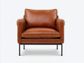Chaise de salle à manger 72×78×86 cm – similicuir marron – style contemporain pour salon