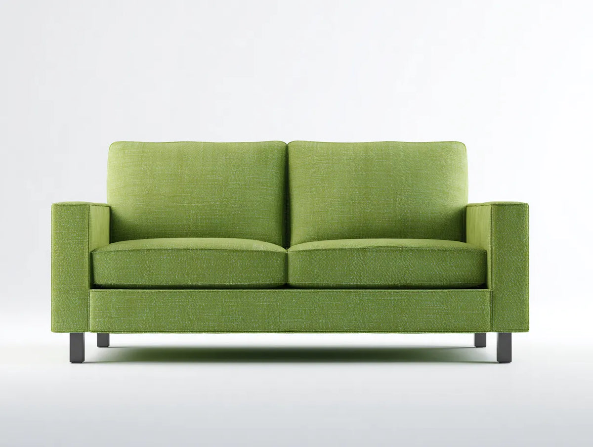 Canapé 2 places 172×84×82 cm – tissu vert – style moderne salon