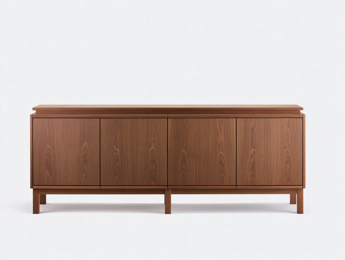 Meuble TV 200×42×70 cm – bois marron – style contemporain pour salon