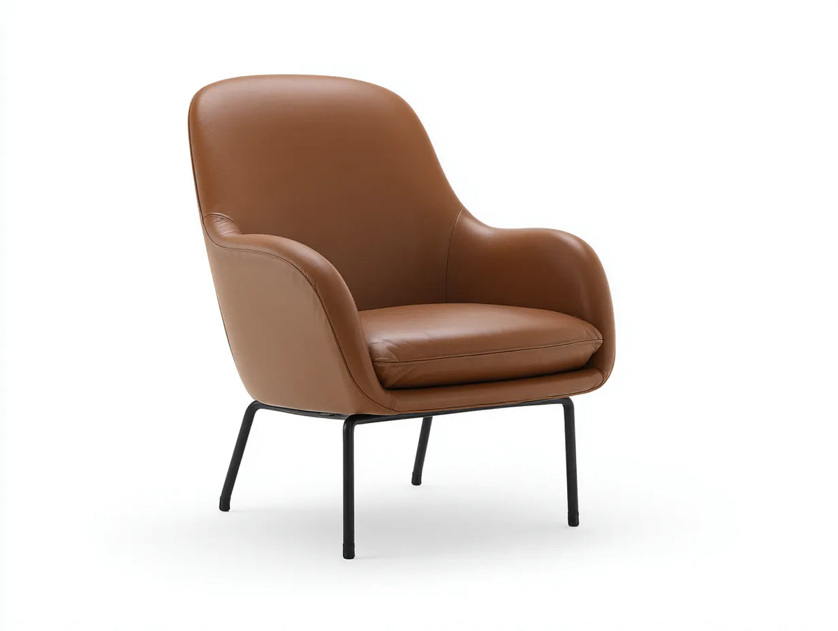 Chaise de salle à manger 68×74×86 cm – similicuir marron – style contemporain salon