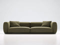 Canapé 2 places revêtement effet cuir 175×86×84 cm - marron - salon style classique