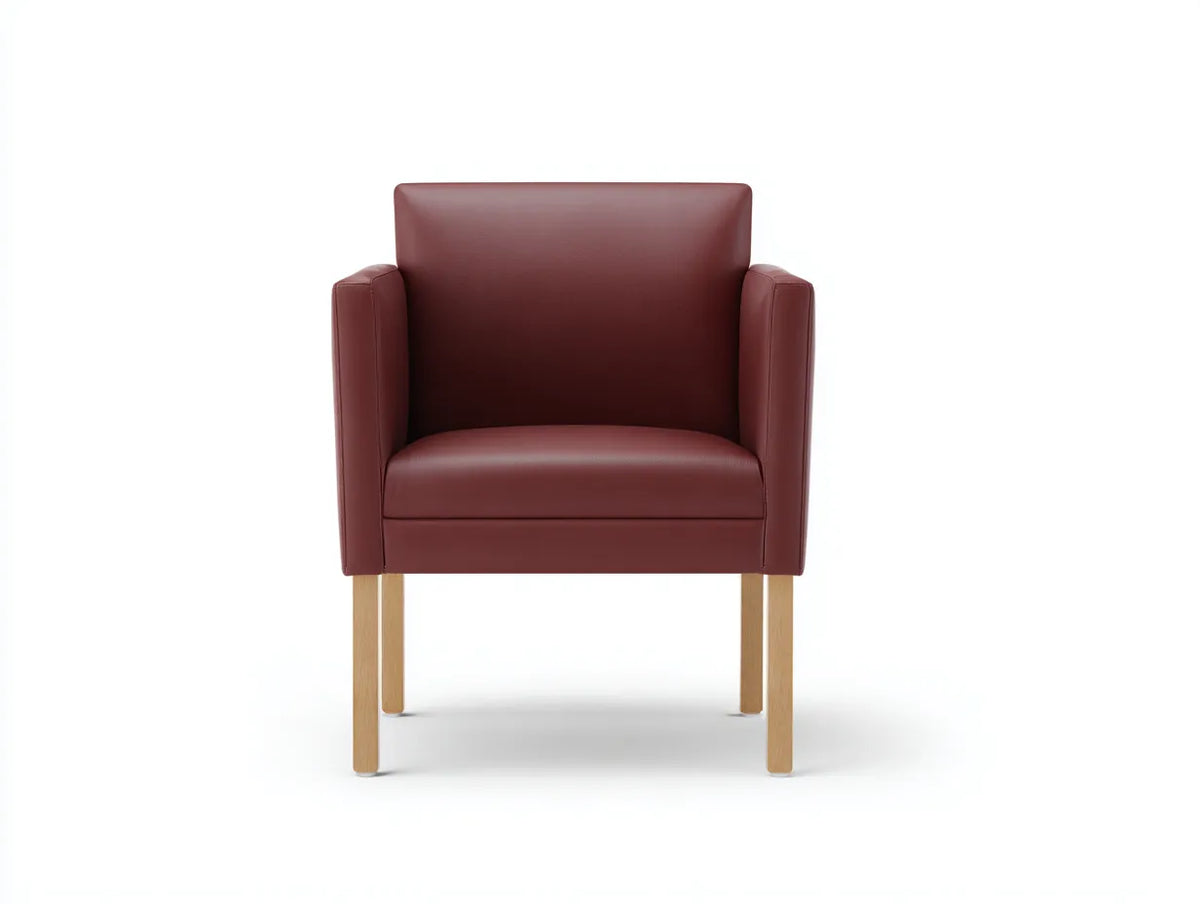Chaise de salle à manger 58×60×86 cm – similicuir rouge – style moderne pour salon