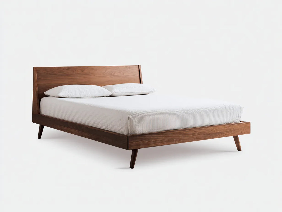 Lit 200×180×100 cm – bois marron – style moderne chambre à coucher